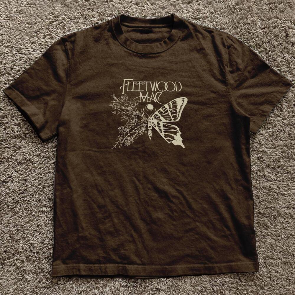 Brown Fleetwood Mac Butterfly T Shirt